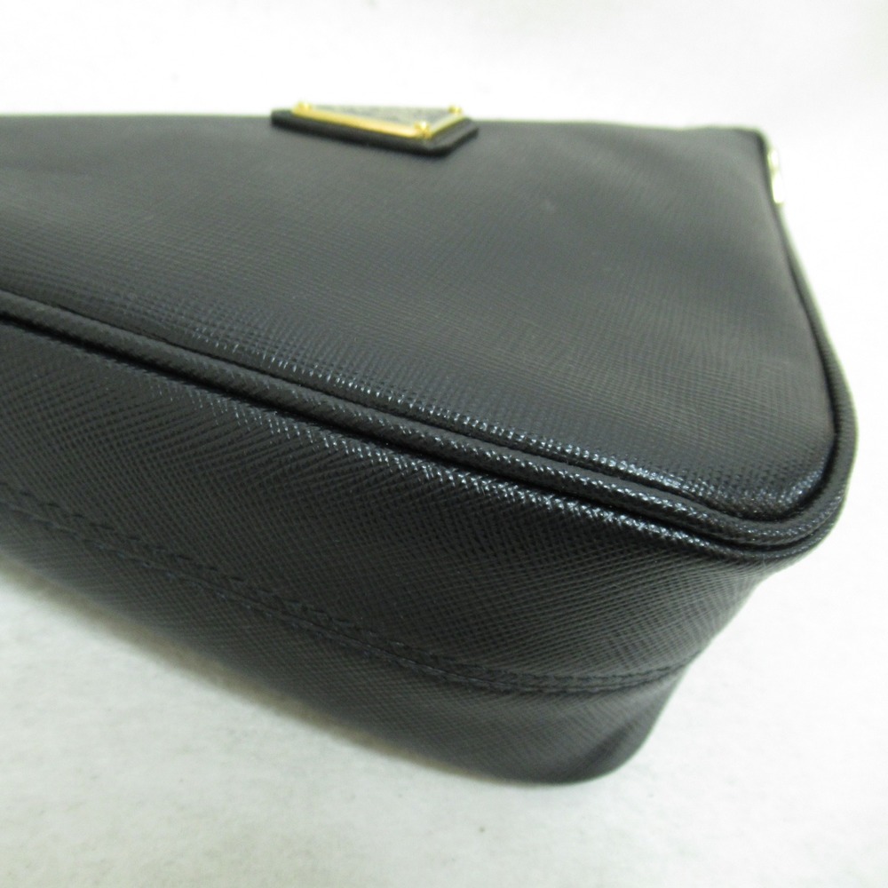 PRADA Shoulder bag with chain Black Safiano leather 1BC543VDOZNZVF0002 - Picture 8 of 9
